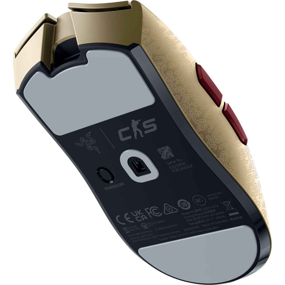 Image de Souris Gaming Razer VIPER V3 PRO COUNTER STRIKE 2 ED. Noir 35000 DPI