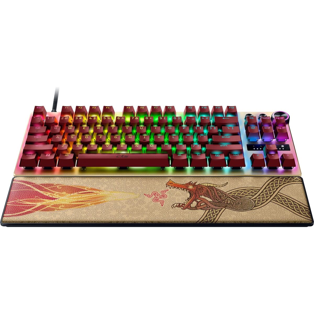 Picture of Gaming Keyboard Razer HUNTSMAN V3 PRO (USA) TENKEYLESS COUNTER STRIKE 2 ED Black Qwerty US