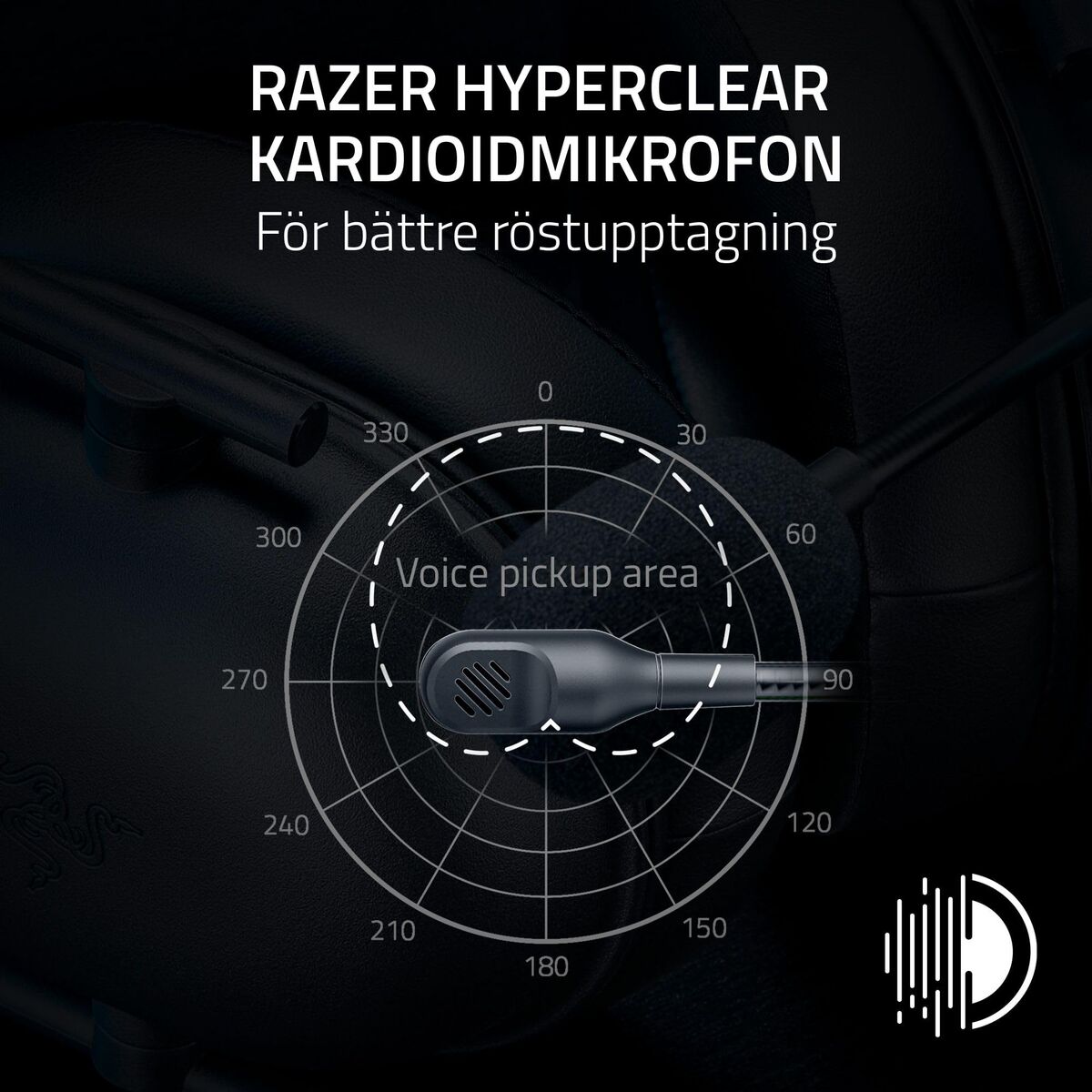 Gaming Headset with Microphone Razer Blackshark V2 X Black