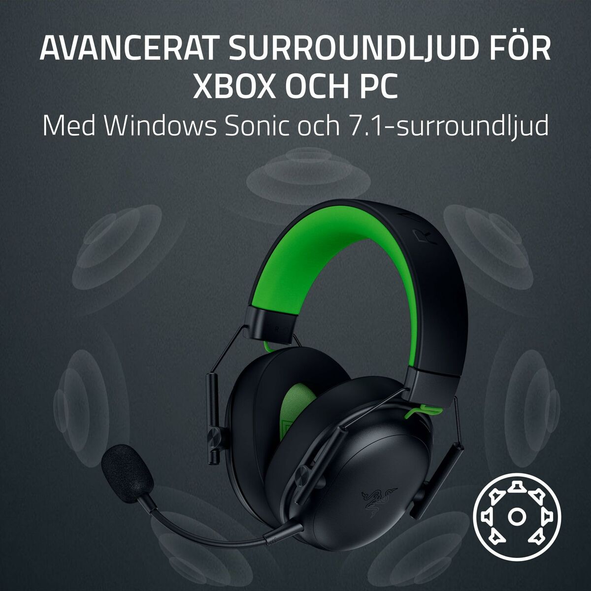 Picture of Headphones Razer RZ04-05420200-R3M1 Black Green