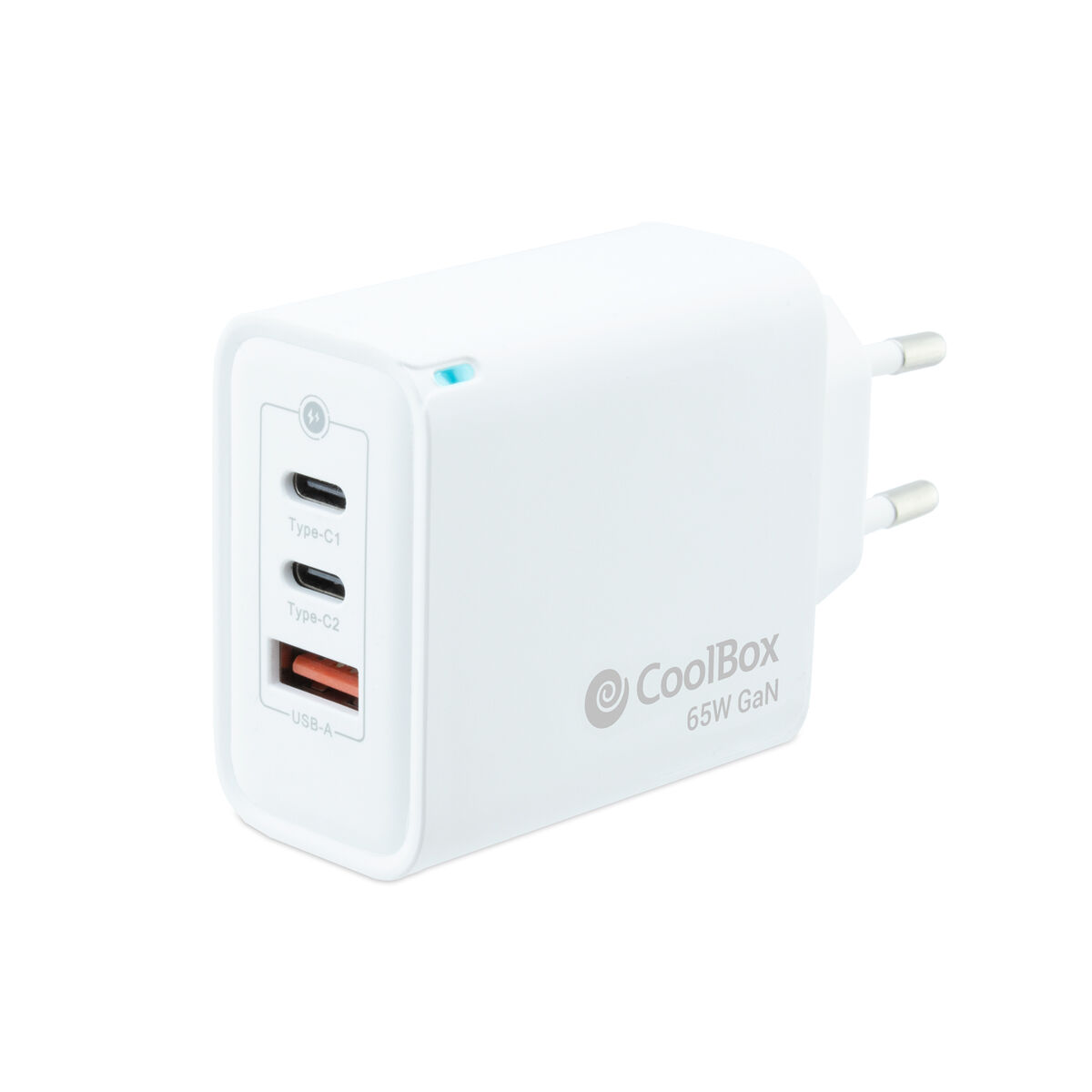 Chargeur mural CoolBox COO-CUP-65CCA Blanc 65 W (1 Unité)