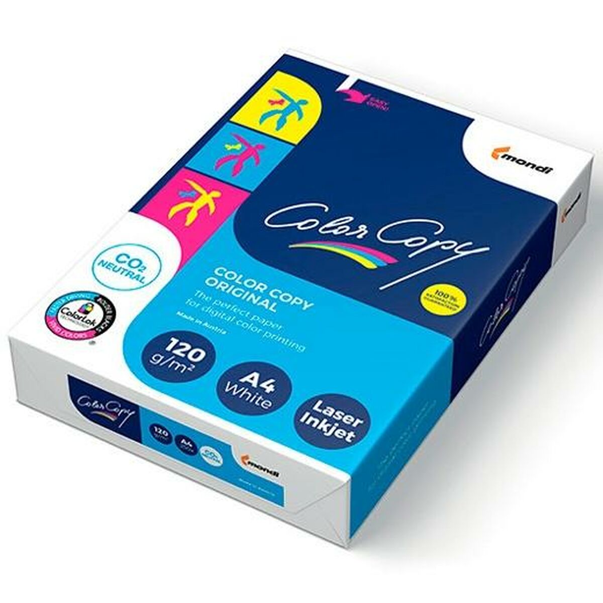 Afbeeldingen van Printer Paper Color Copy White A4 50 Sheets (7 Units)
