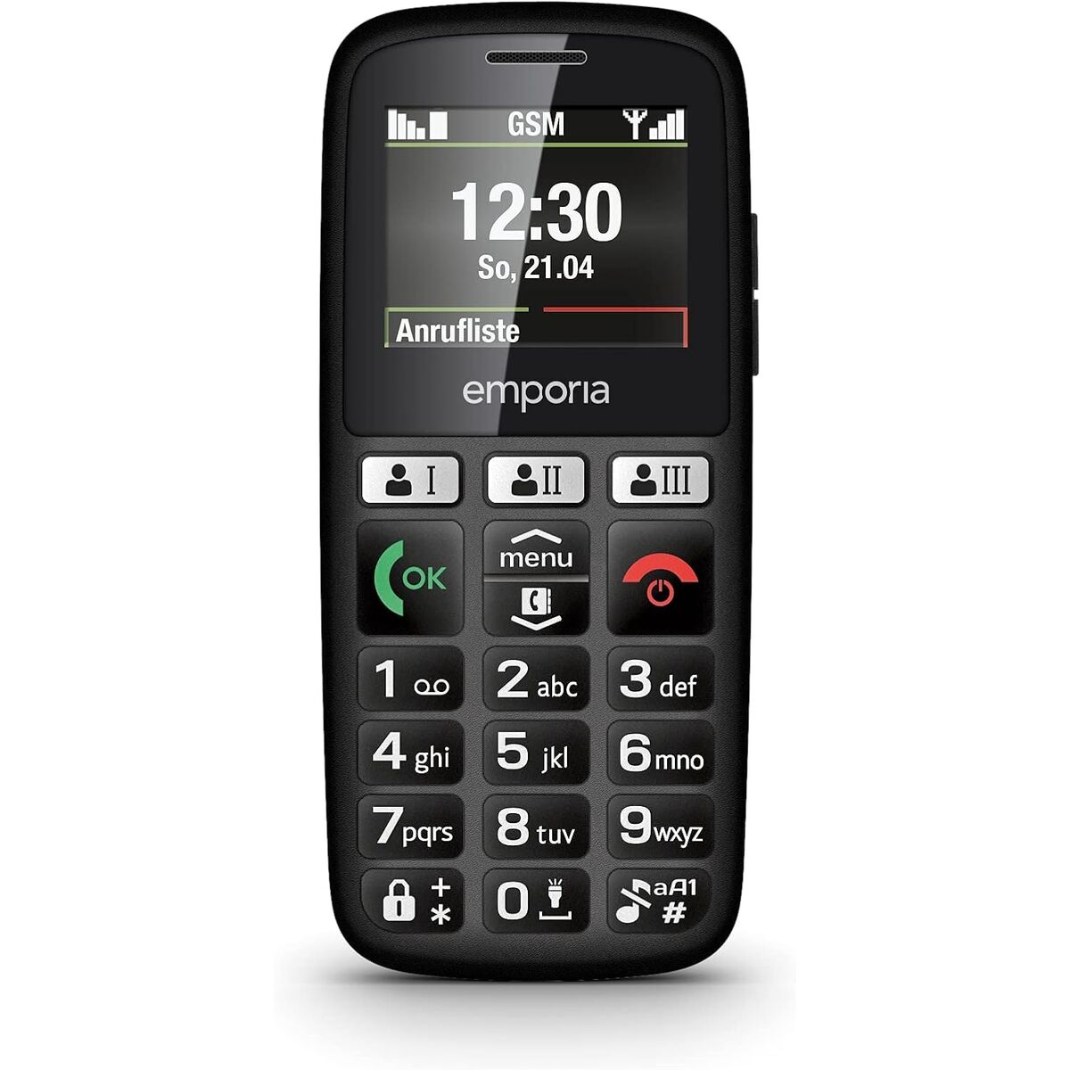 Obrazek Mobile telephone for older adults emporia HAPPY E30.v3 Black