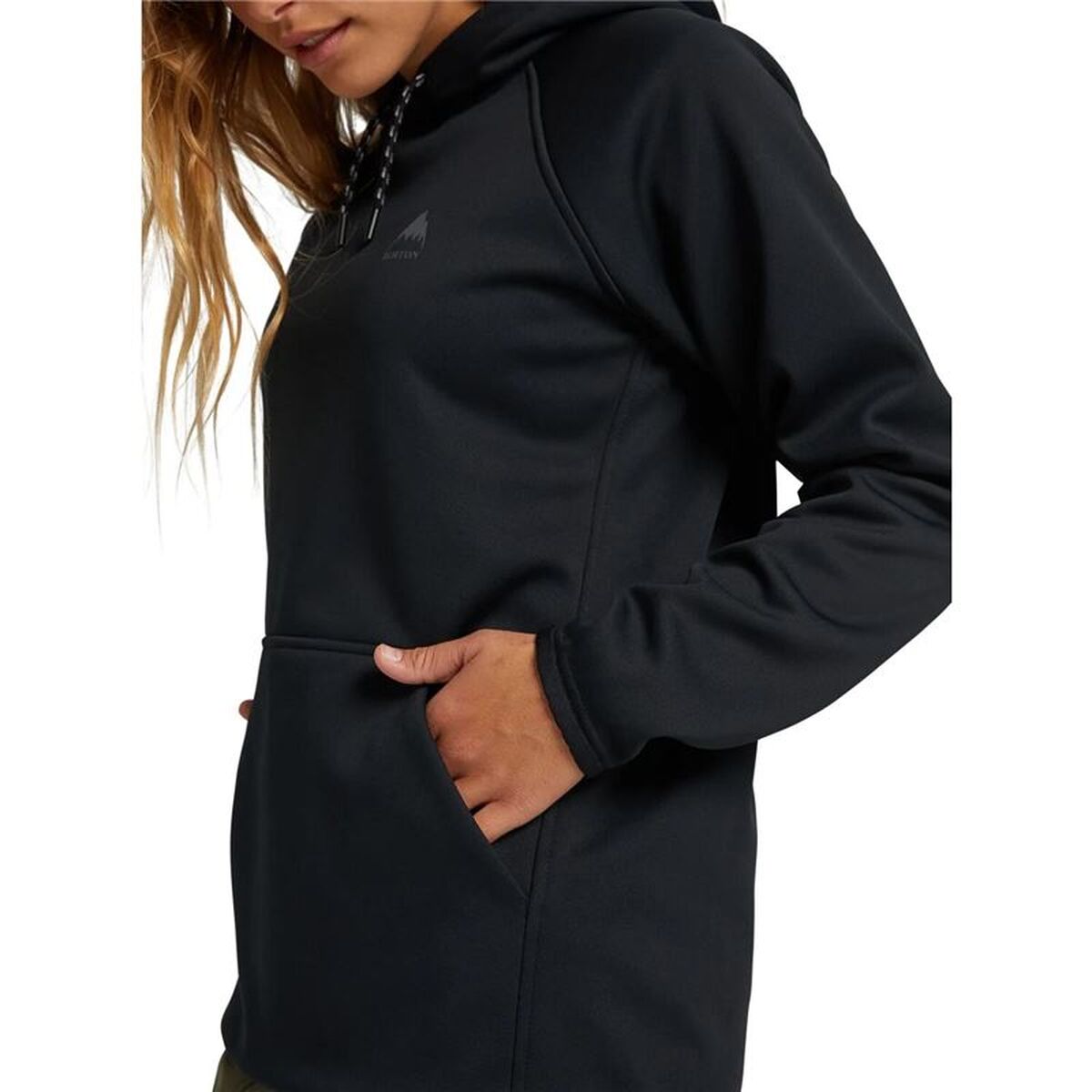 Herenhoodie Burton Crown Weatherproof Pullover Fleece Zwart