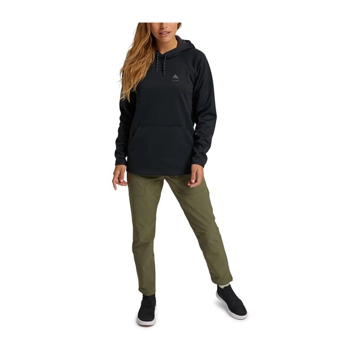 Herenhoodie Burton Crown Weatherproof Pullover Fleece Zwart
