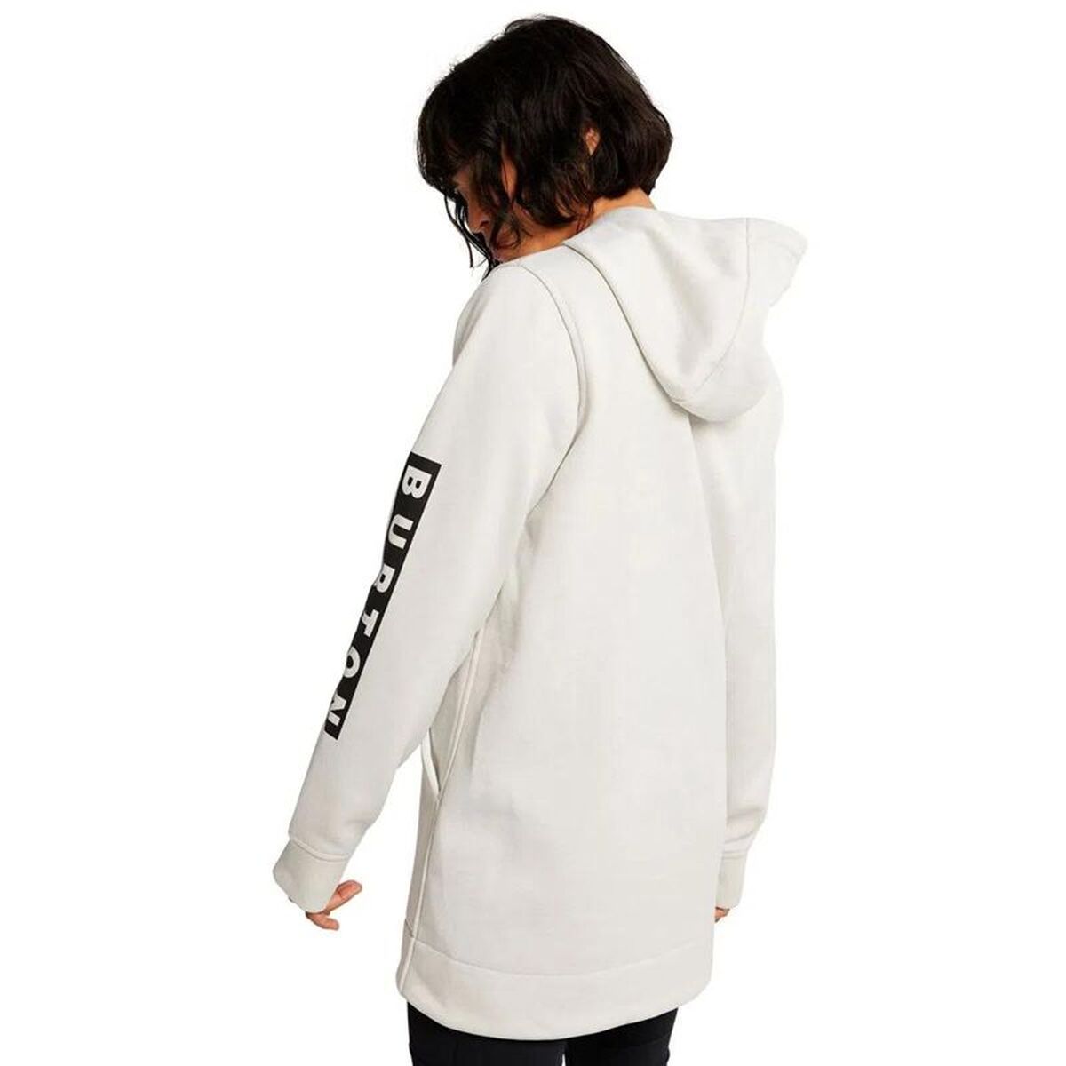 Womens Sweatshirt without Hood Burton Oak Long Pullover Hoodie White