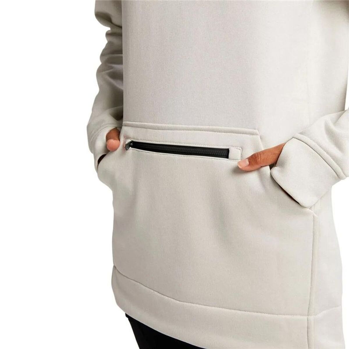 Womens Sweatshirt without Hood Burton Oak Long Pullover Hoodie White