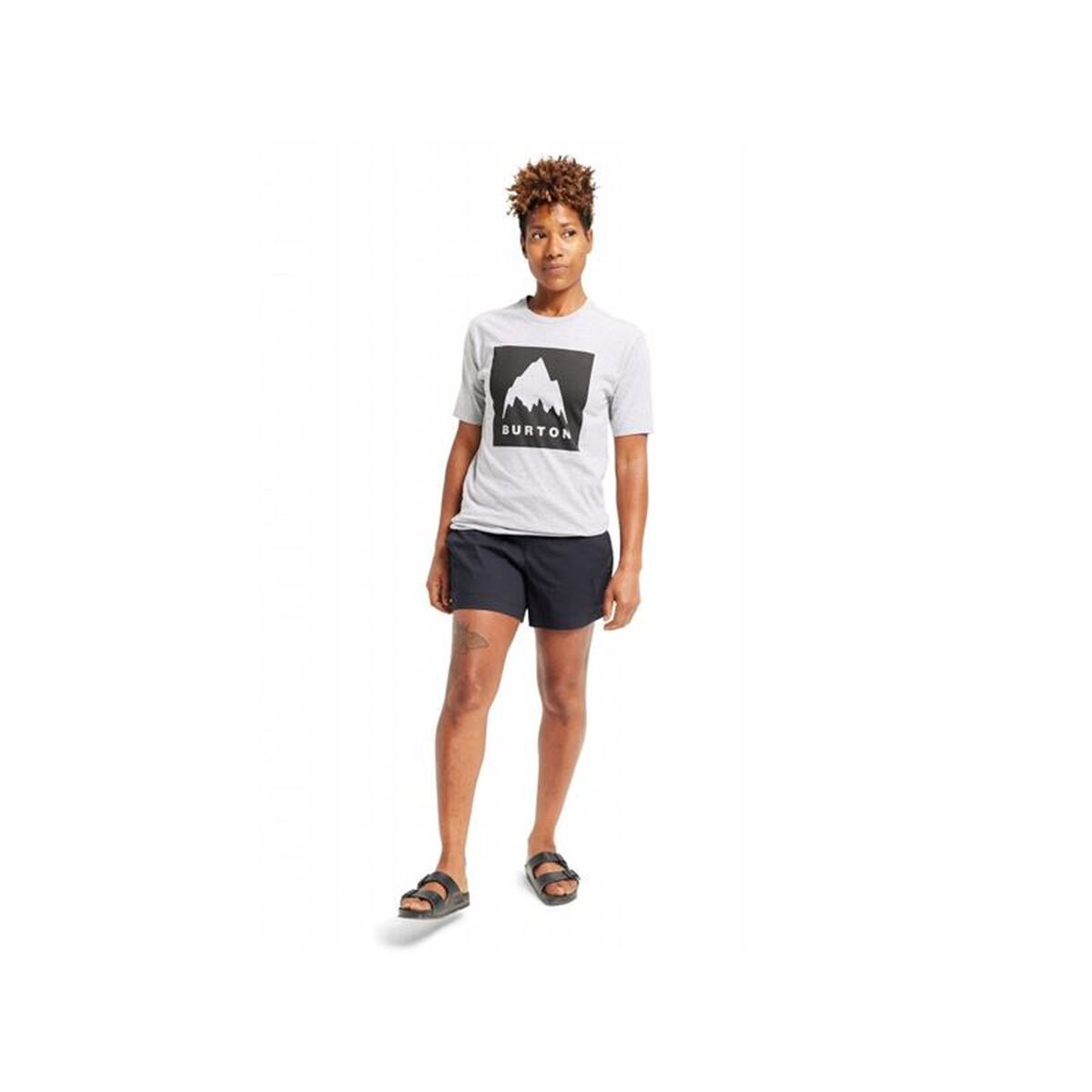 Heren-T-Shirt met Korte Mouwen Burton Classic Mountain High Lichtgrijs
