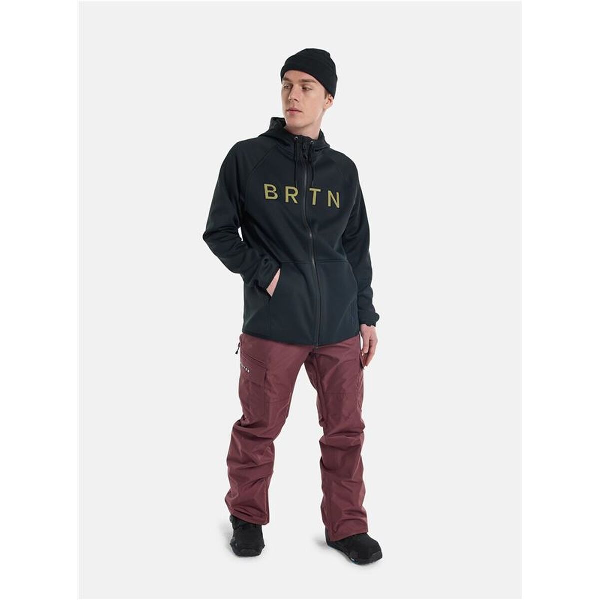 Herenhoodie Burton Crown Zwart