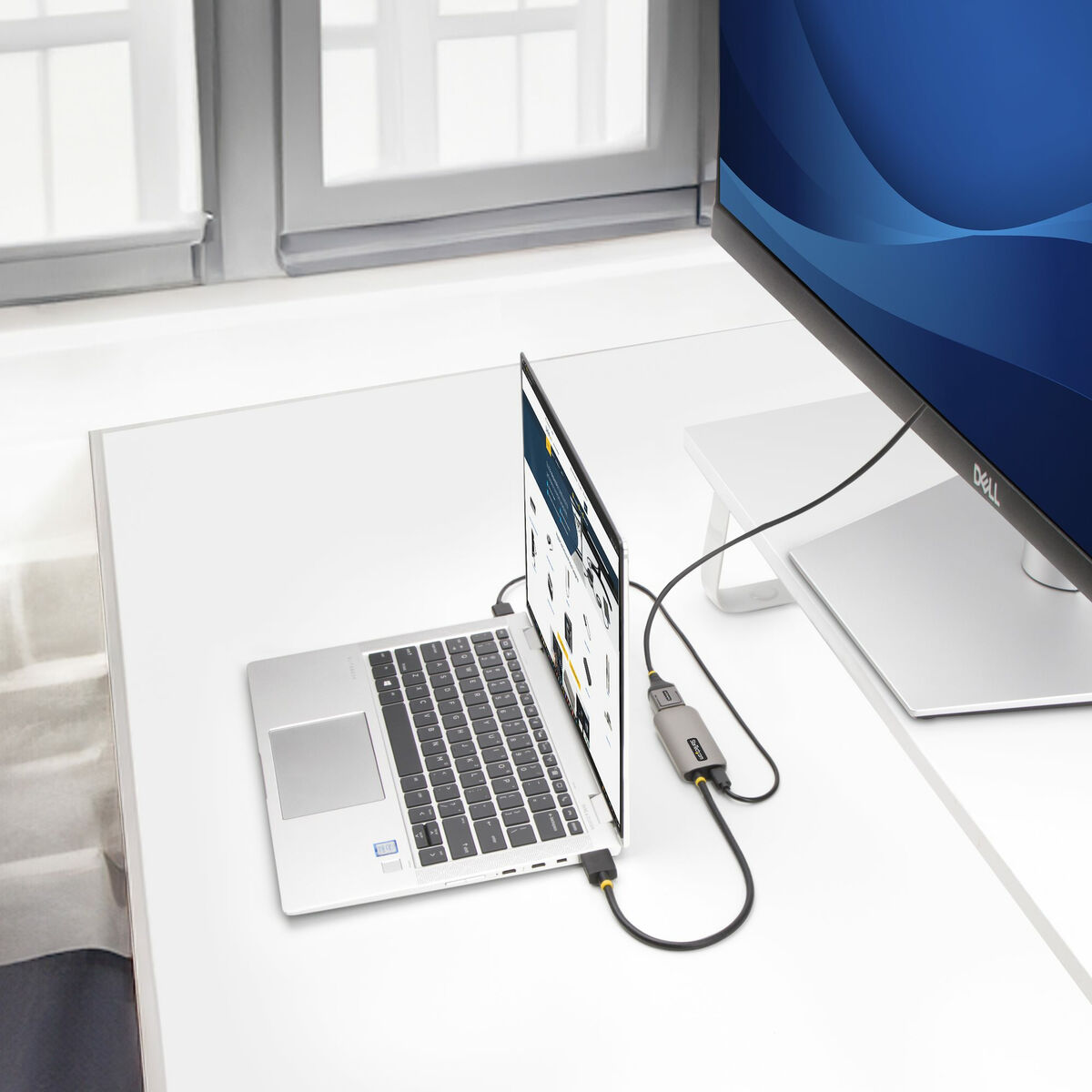 Afbeeldingen van DisplayPort to HDMI Adapter Startech 148B-HDMI-DP-8K 30 cm