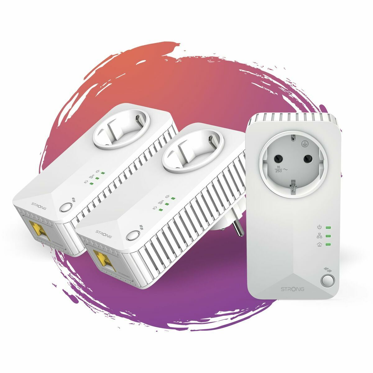 Picture of PLC Adapter STRONG POWERLINE 600 TRIPLE PACK