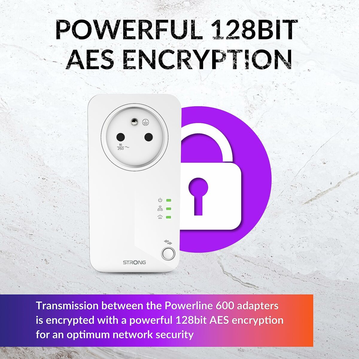 Picture of PLC Adapter STRONG POWERLINE 600 TRIPLE PACK