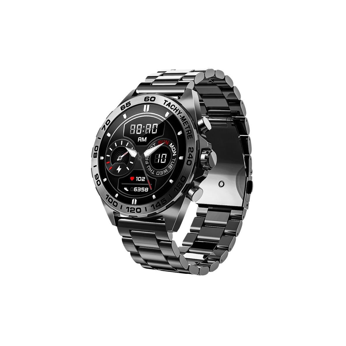 Image de Montre intelligente beafon WATCH 501 1,43" Acier Noir mat