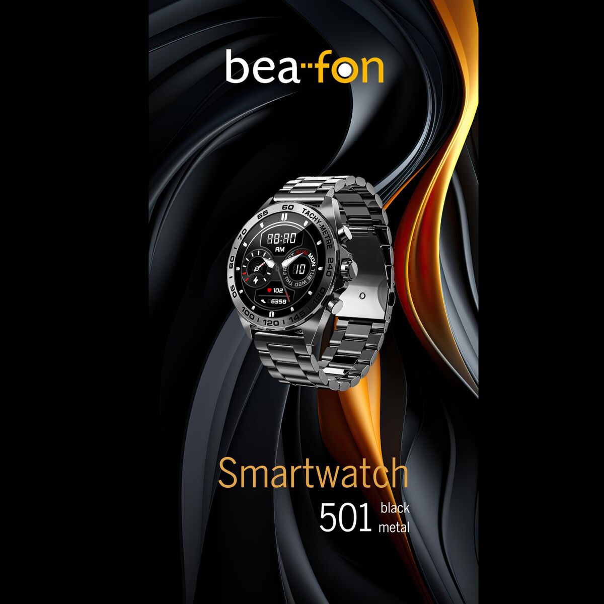 Smartwatch beafon WATCH 501 1,43" Steel Matte back