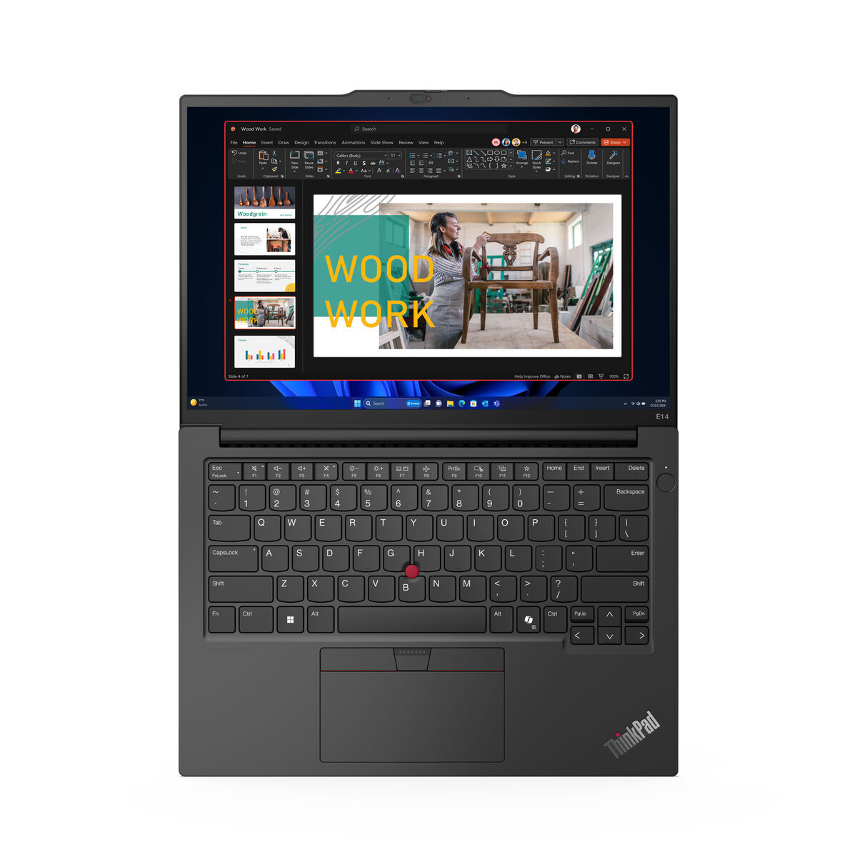 Picture of Laptop Lenovo THINKPAD E16 G2 14" 16" AMD Ryzen 5 7535HS 16 GB RAM 512 GB SSD Spanish Qwerty (Refurbished A)