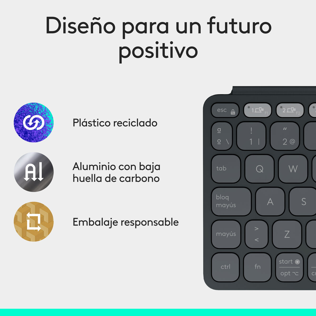 Afbeeldingen van Keyboard Logitech 920-012973 Graphite Spanish QWERTY