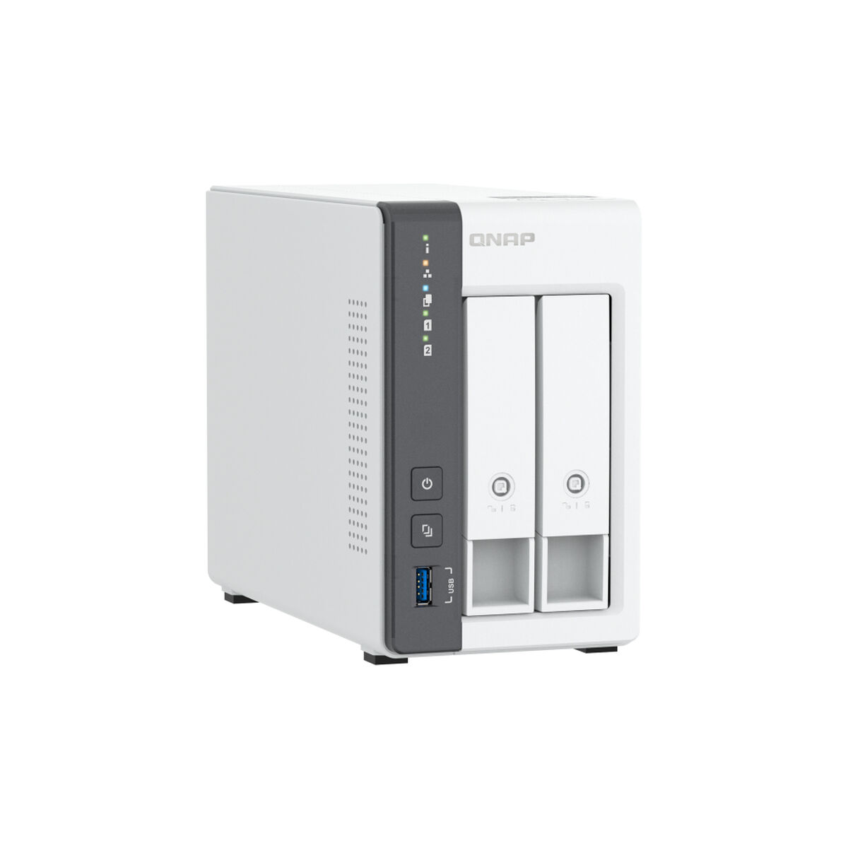 Netwerkopslag NAS Qnap TS-216G Wit Zwart ARM Cortex-A55