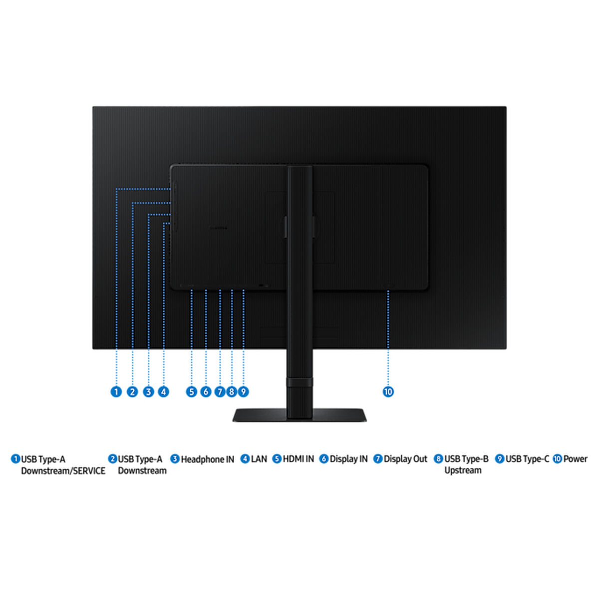 Bild von Gaming Monitor Samsung LS32D600UAUXEN Quad HD 32" 100 Hz
