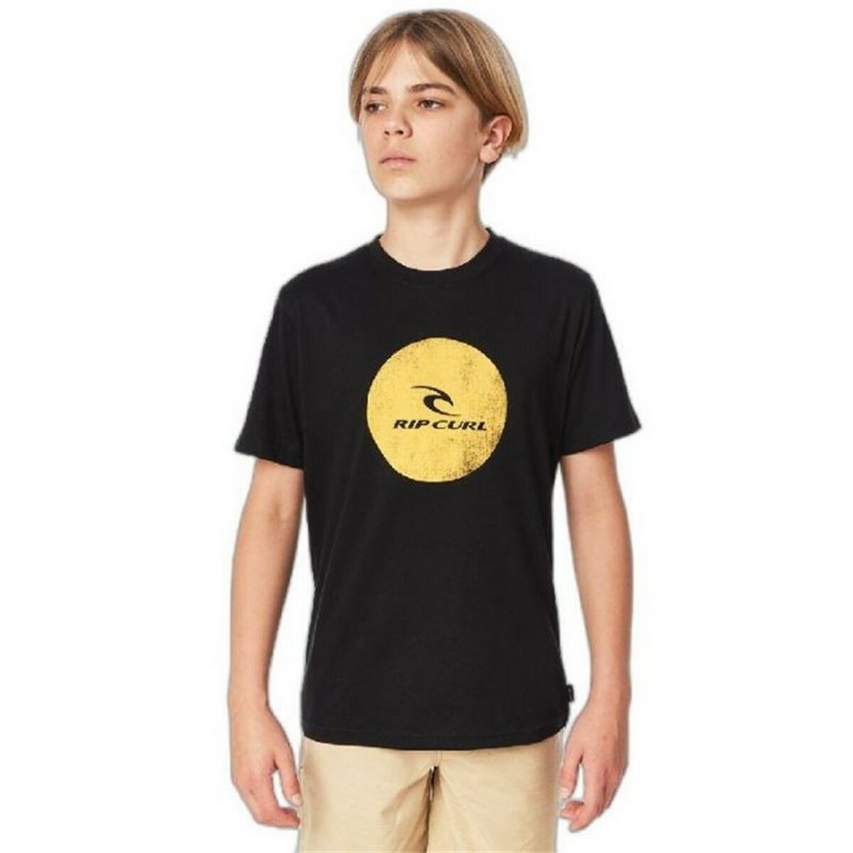 T shirt à manches courtes Enfant Rip Curl Corp Icon B Noir