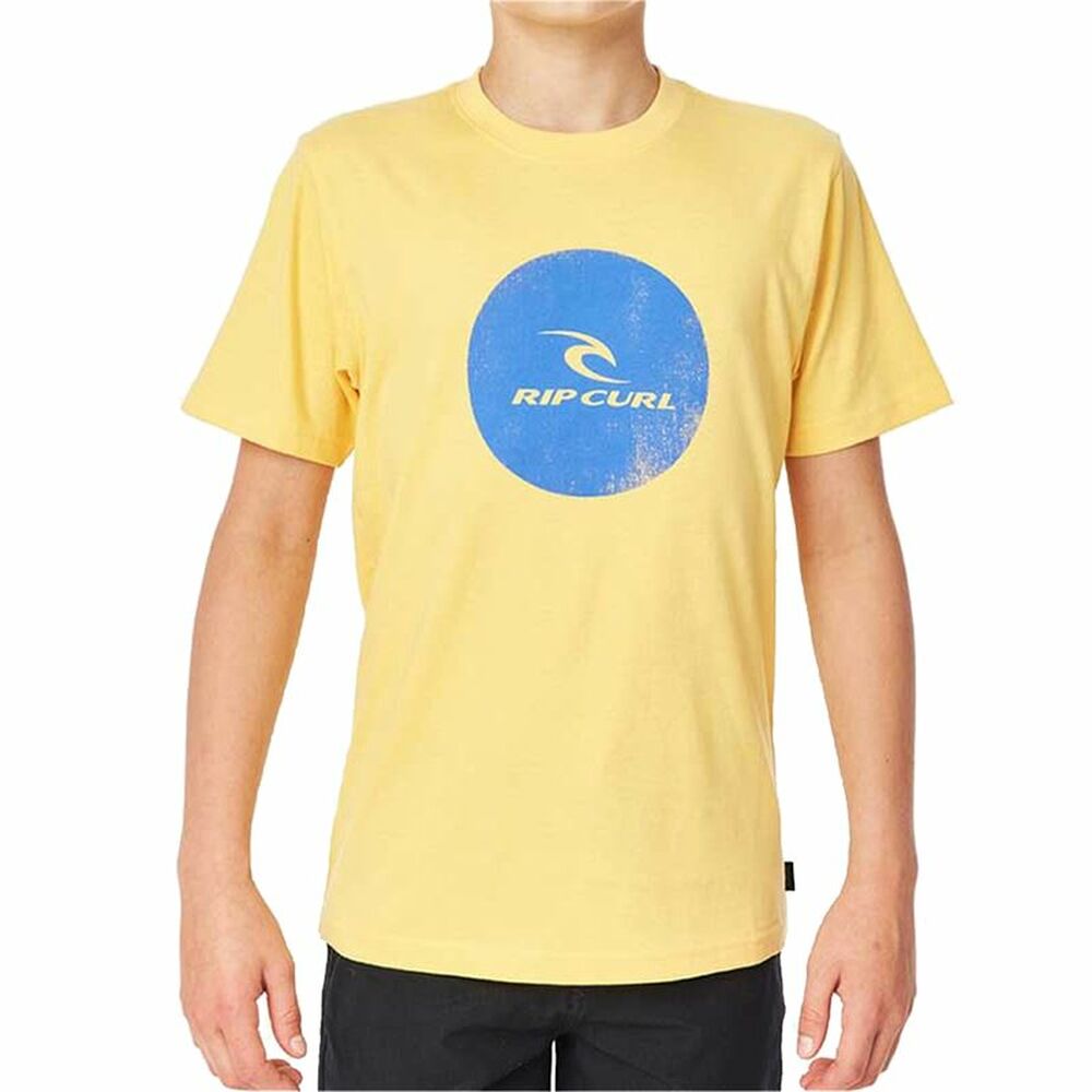 Barne Kortermet T-skjorte Rip Curl Corp Icon B Gul