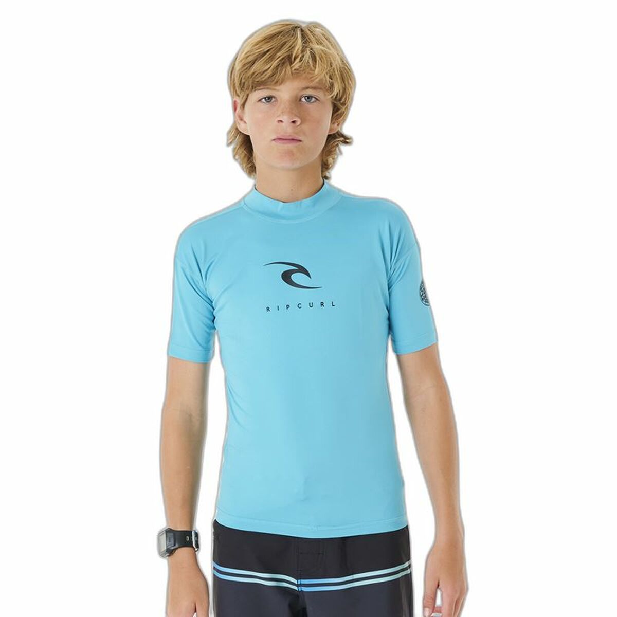 T-shirt à manches courtes enfant Rip Curl Corps L/S Rash Vest  Bleu Lycra Surf