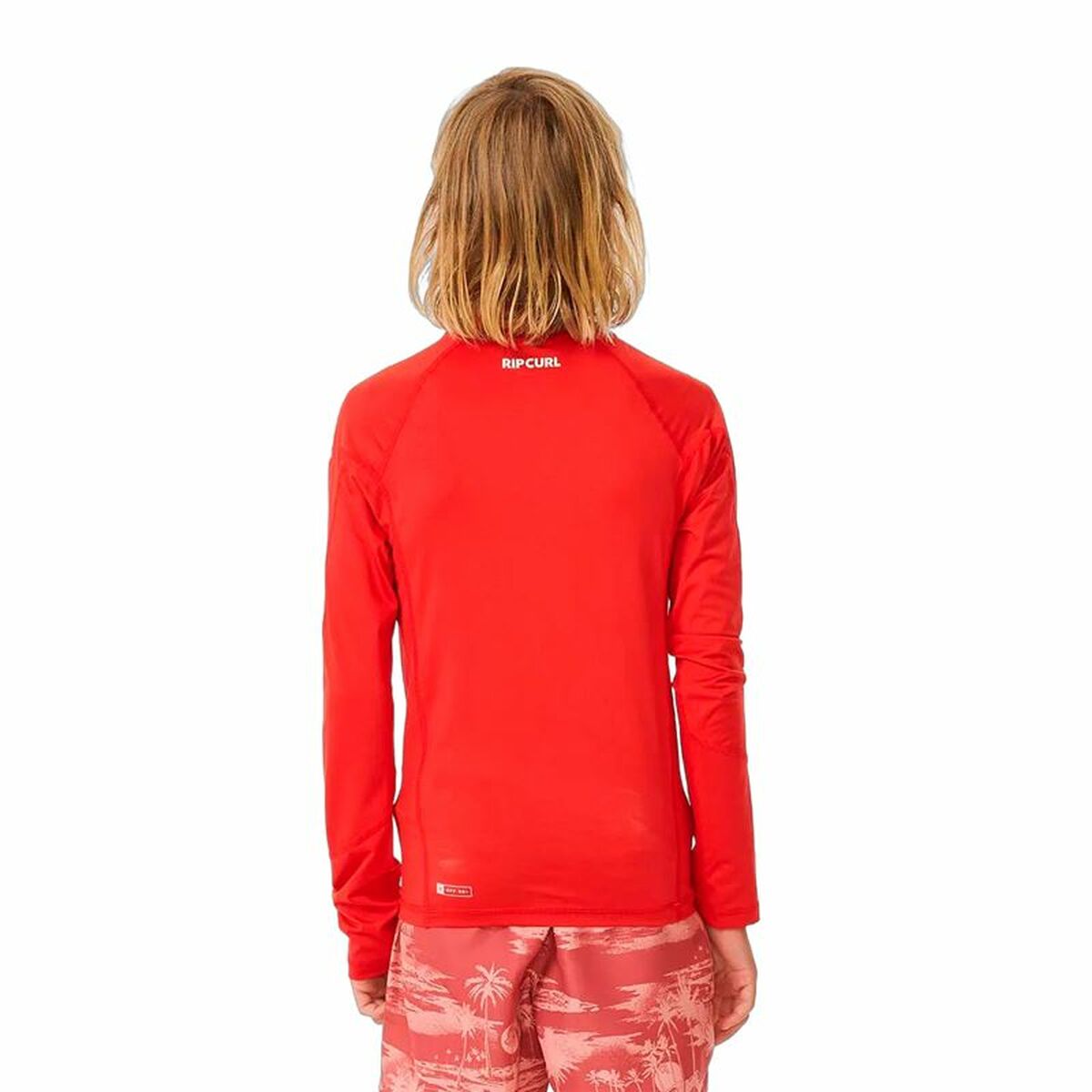 Image secondaire de T-Shirt de Bain Rip Curl Wave Upf L/S Rouge