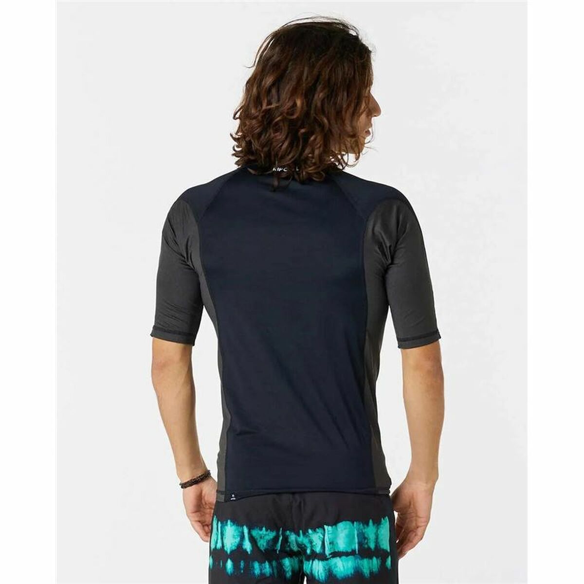 Bathing T-shirt Rip Curl Waves pf Black Surf