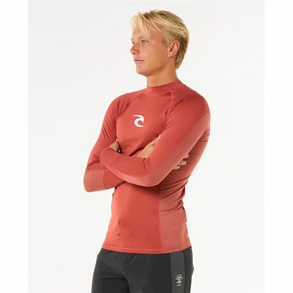 Bathing T-shirt Rip Curl Waves Upf Perf L/S Red Surf