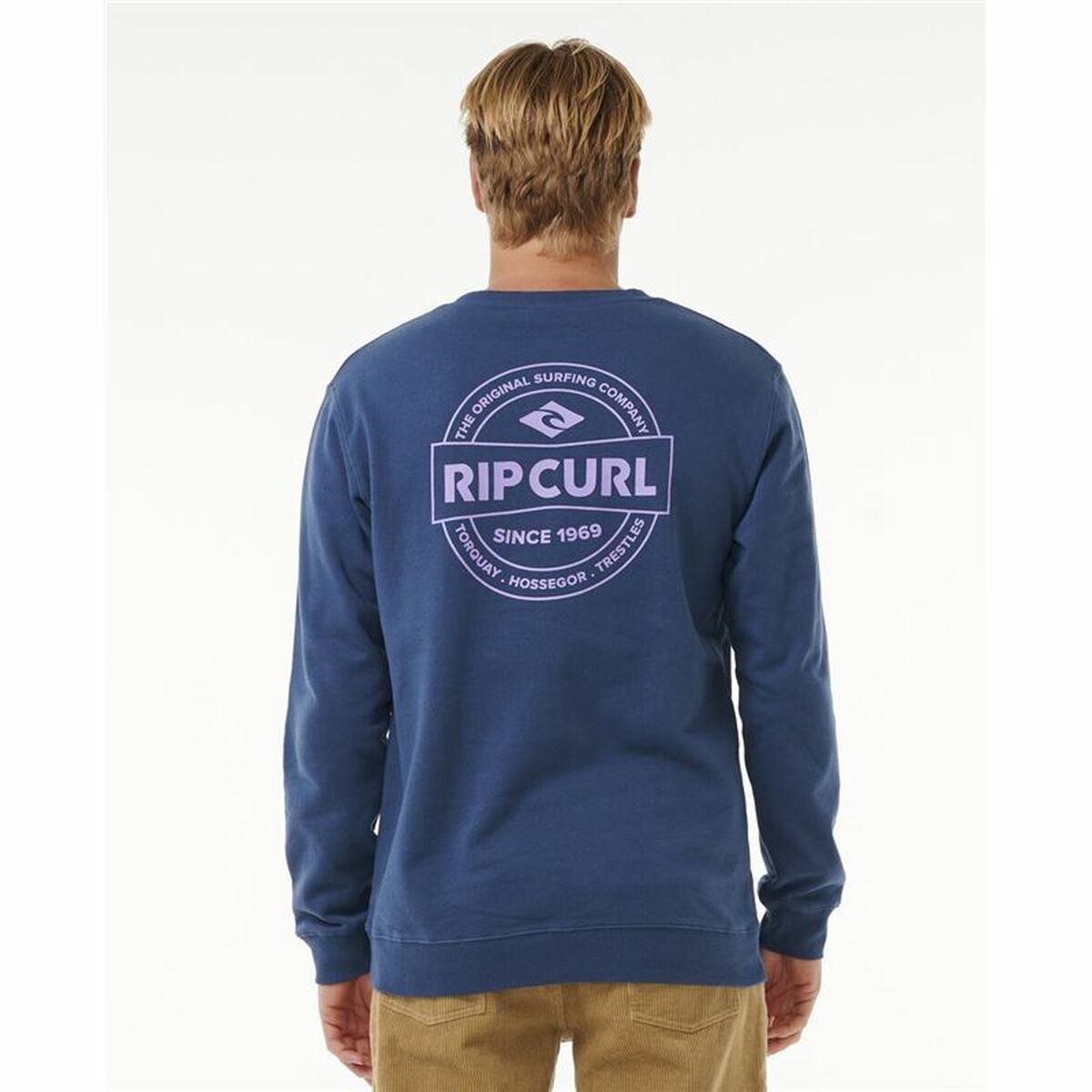 Image secondaire de Sweat sans capuche homme Rip Curl Stapler Crew Bleu