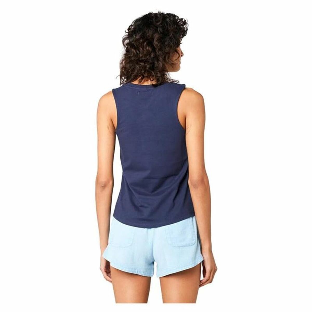 Image secondaire de T-shirt à manches courtes femme Rip Curl Re-Entry Crew Tee Blue marine