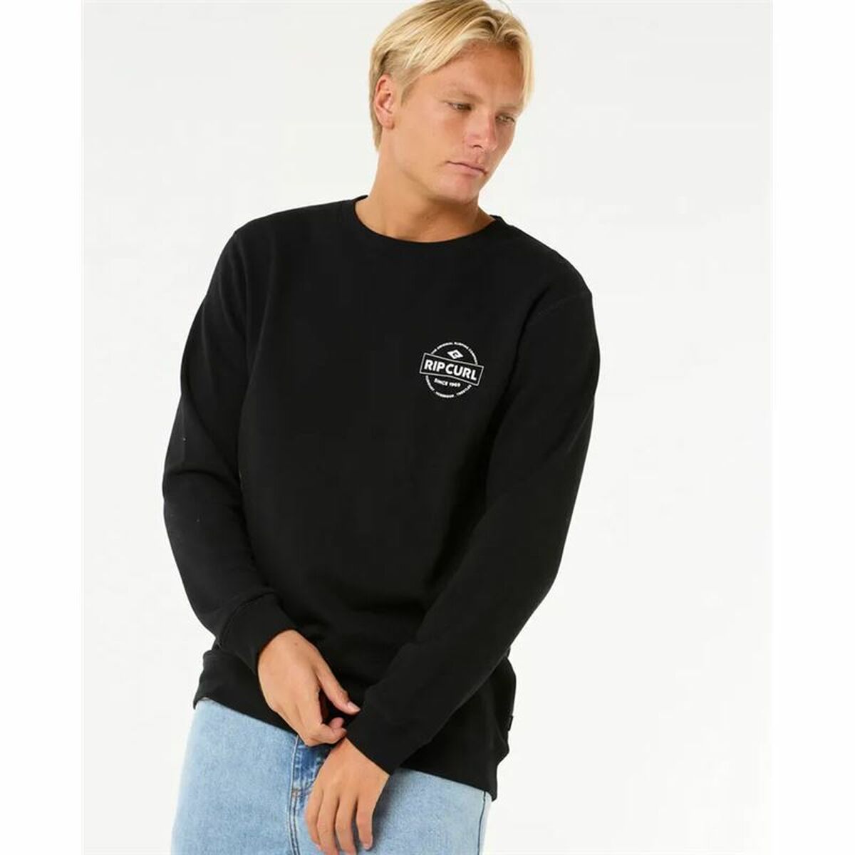 Image secondaire de Sweat sans capuche homme Rip Curl Stapler Crew Noir