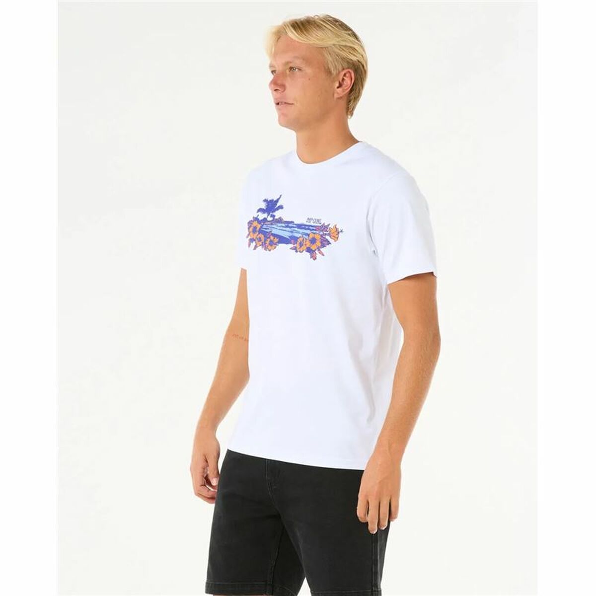 Image secondaire de T-shirt à manches courtes homme Rip Curl Surf Paradise Blanc