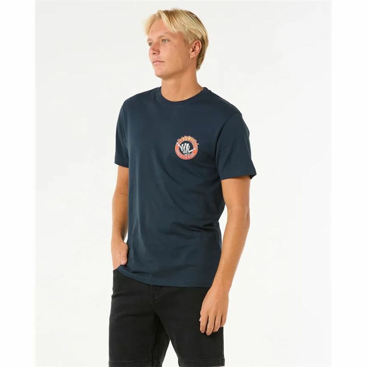 Image secondaire de T-shirt à manches courtes homme Rip Curl Shred Til Tee Blue marine