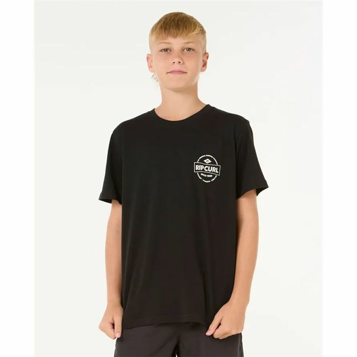 Image secondaire de T shirt à manches courtes Enfant Rip Curl Staple Noir