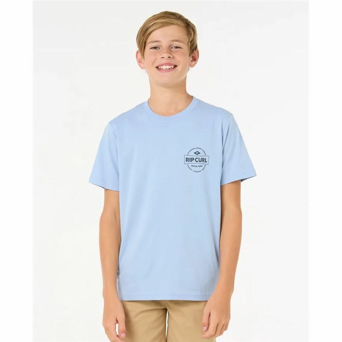 Image secondaire de T shirt à manches courtes Enfant Rip Curl Rip Curl Staple Tee Bleu