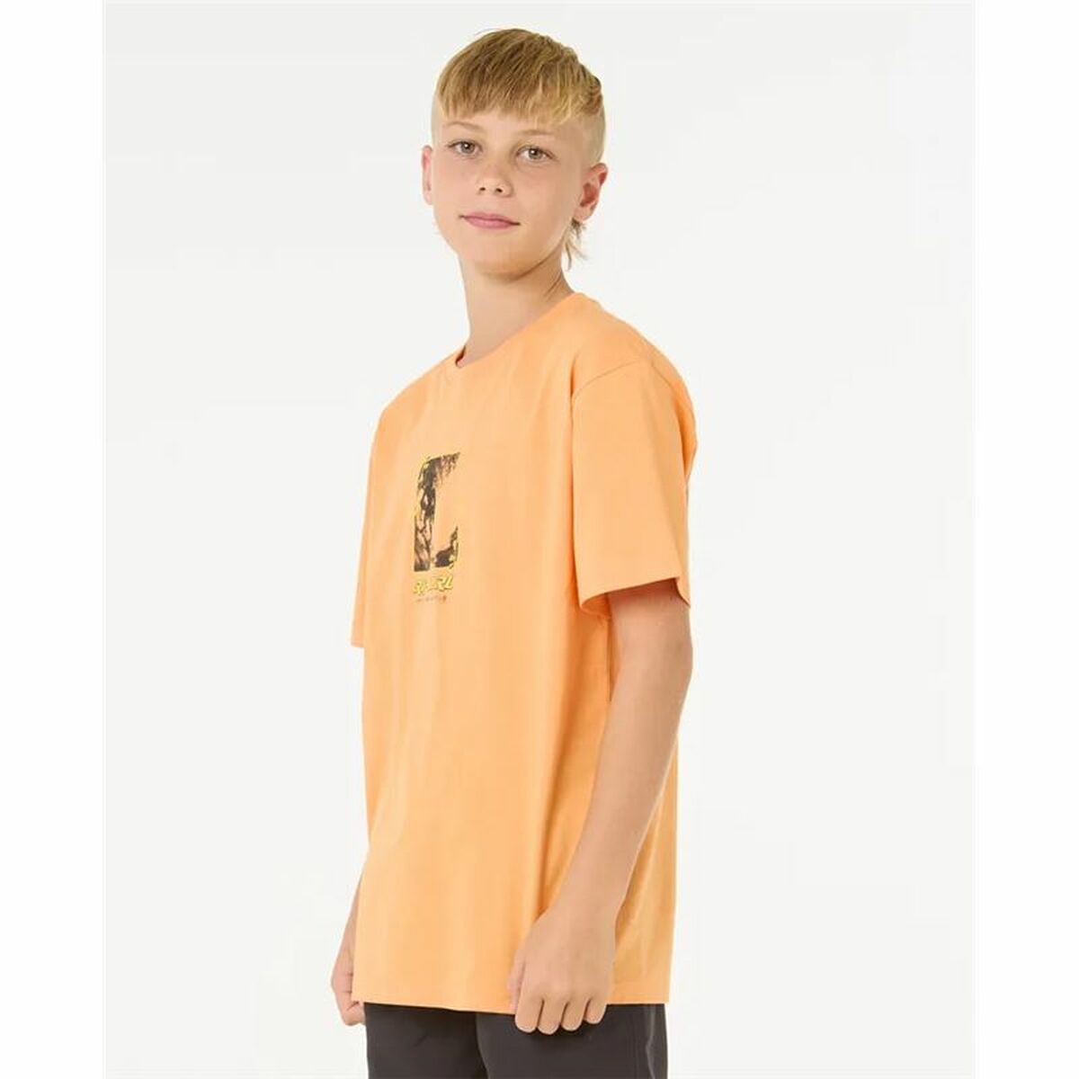 T-Shirt met Korte Mouwen voor kinderen Rip Curl Raw Energy Frame Tee Oranje