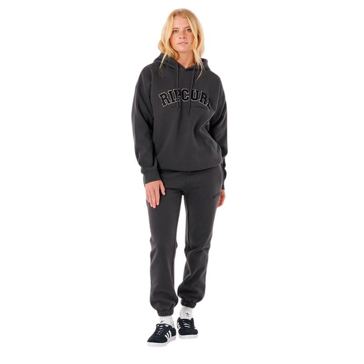 Womens Hoodie Rip Curl Varsity Hoodie Black