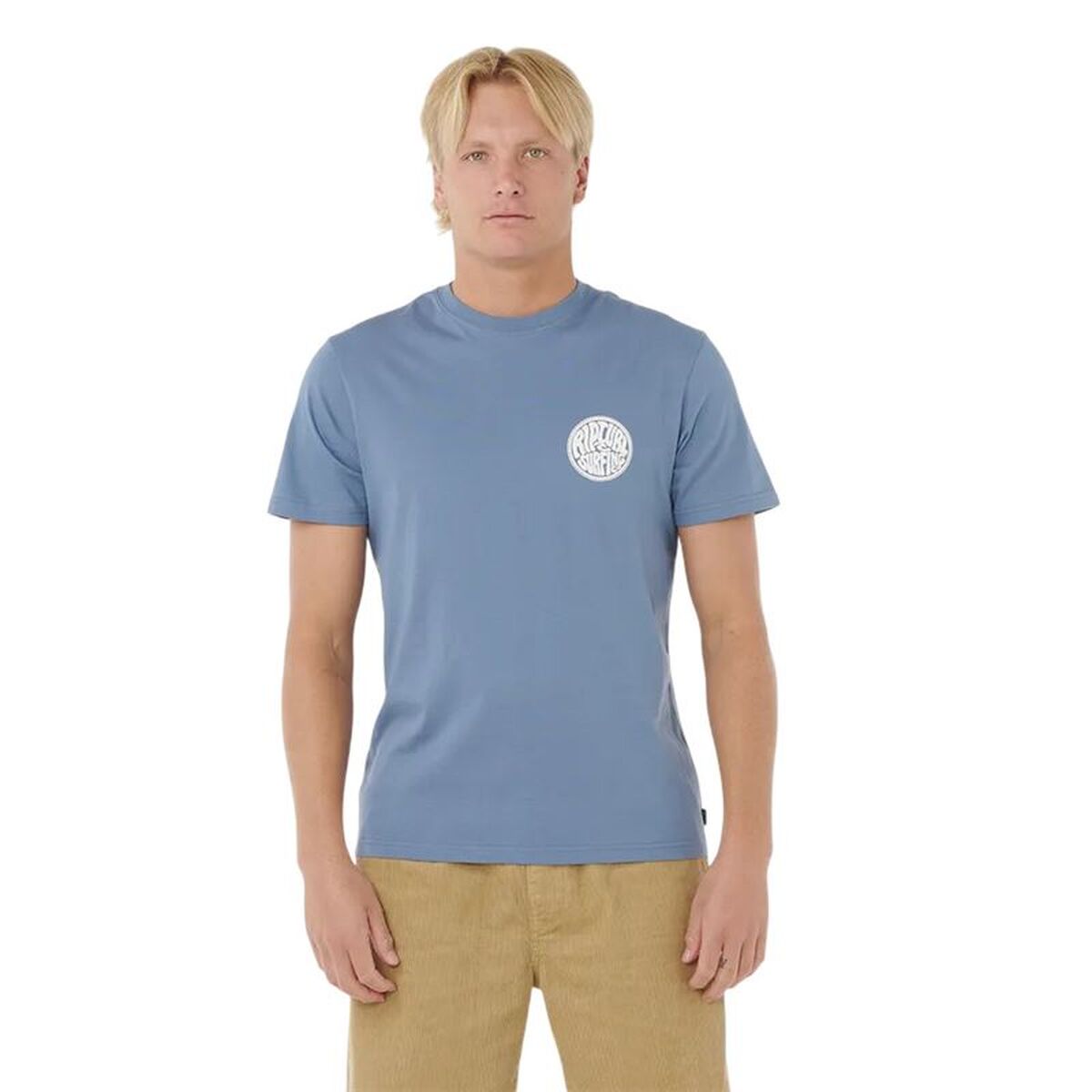 Heren-T-Shirt met Korte Mouwen Rip Curl Drifter Tee Blauw