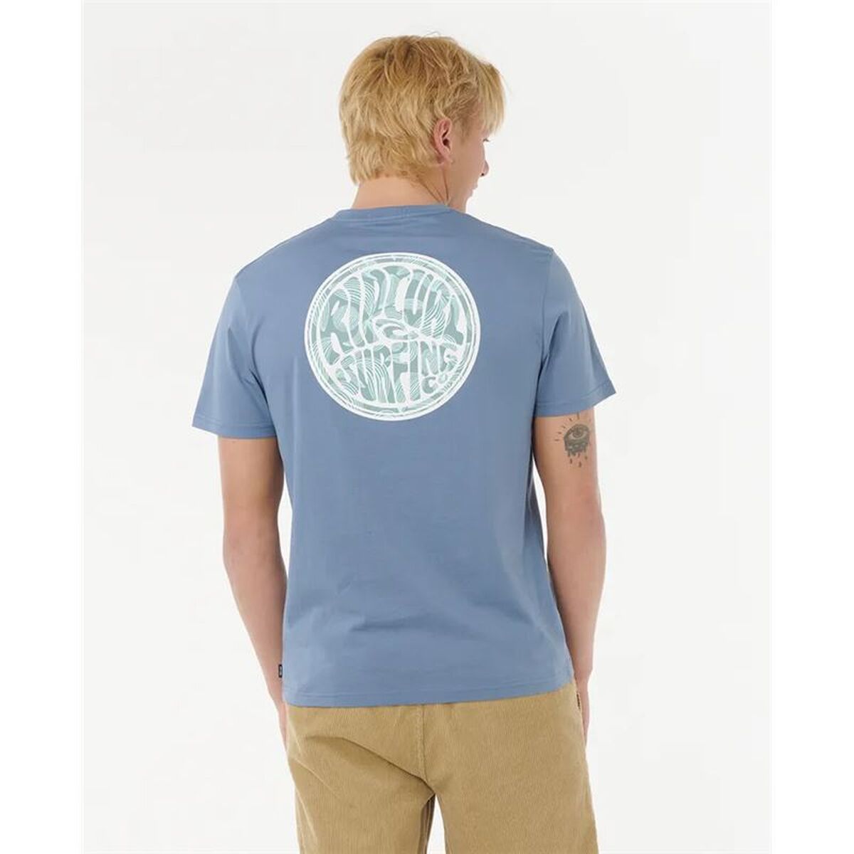 Heren-T-Shirt met Korte Mouwen Rip Curl Drifter Tee Blauw