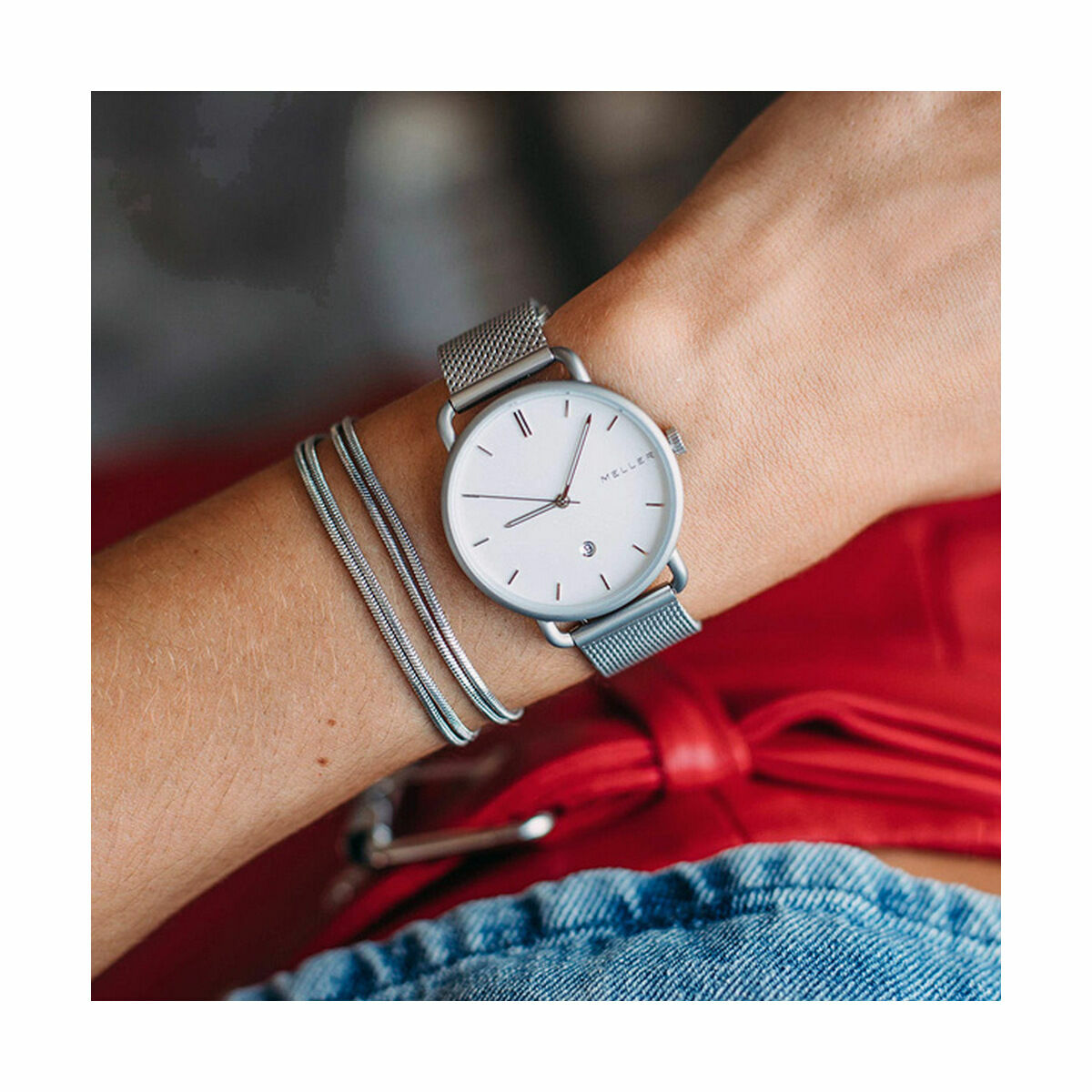 Horloge Dames Meller W3P-2SILVER (Ø 34 mm)