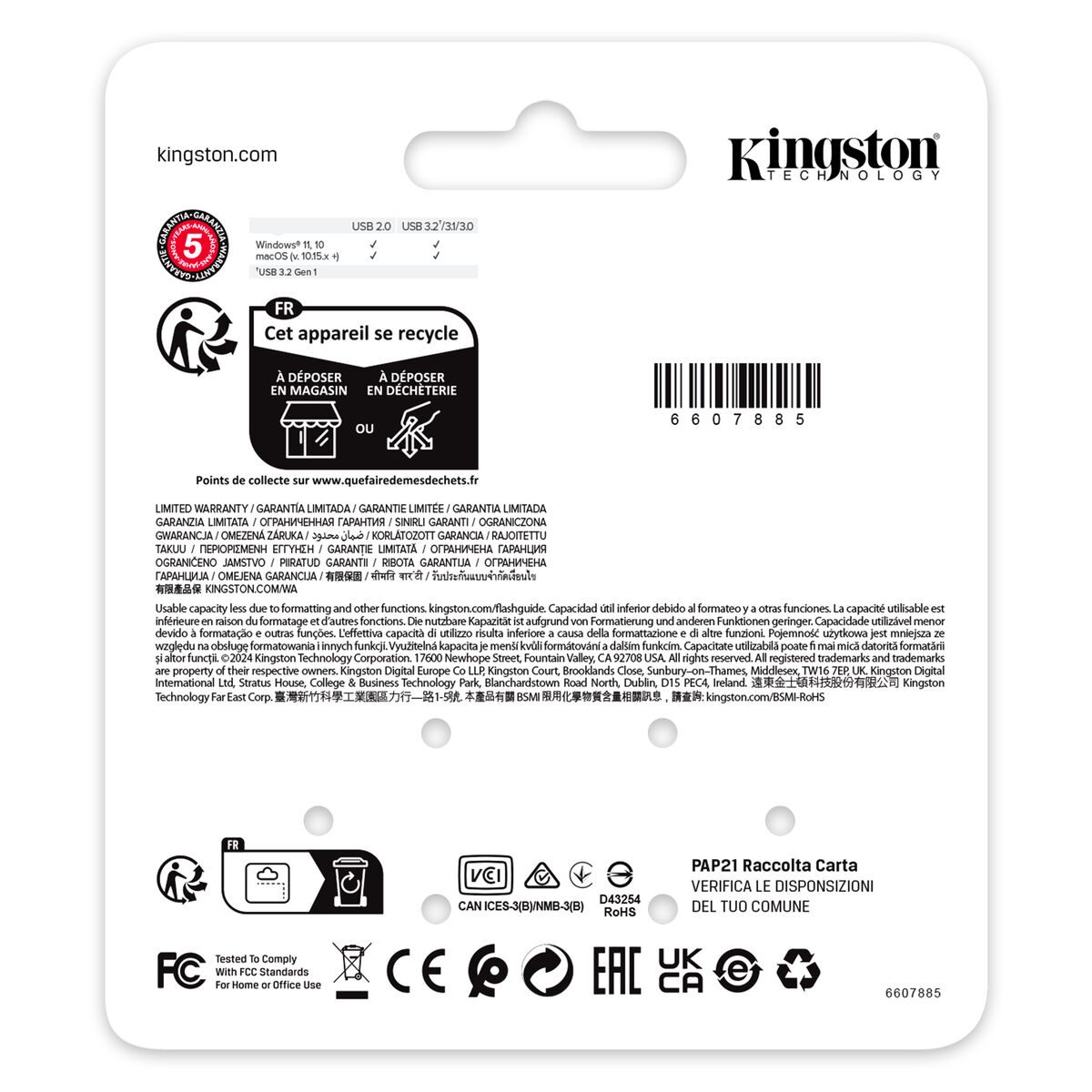 Picture of USB stick Kingston KE-U2X64-1AC Black 64 GB