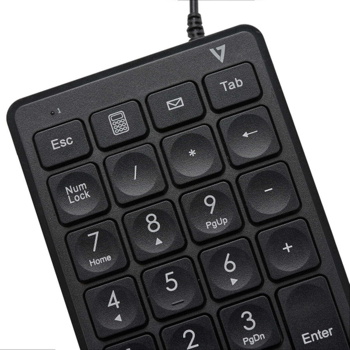 Afbeeldingen van Numeric keyboard V7 KP350 Black
