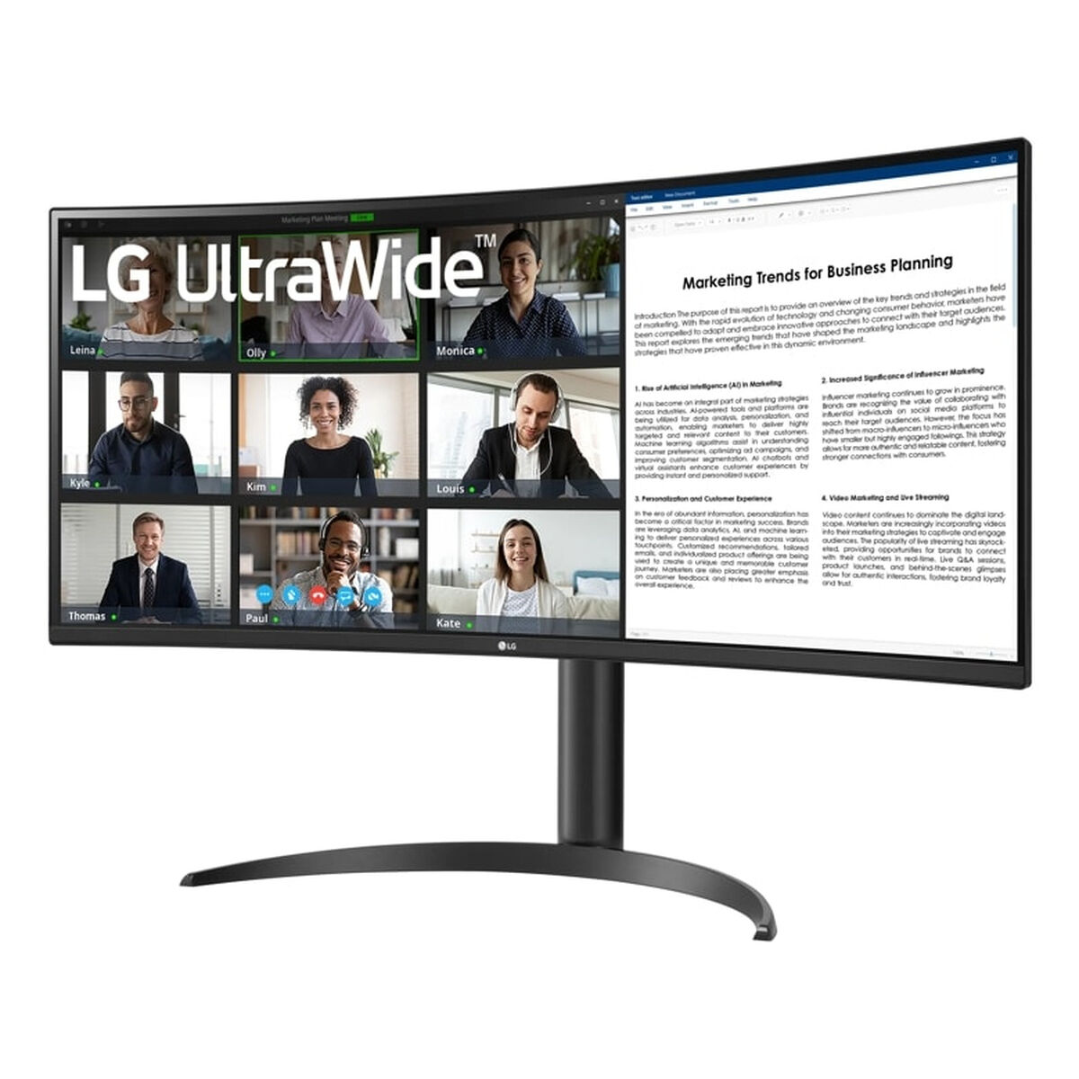 Picture of Monitor LG 34WR55QK-B 34" 4K Ultra HD Wide Quad HD