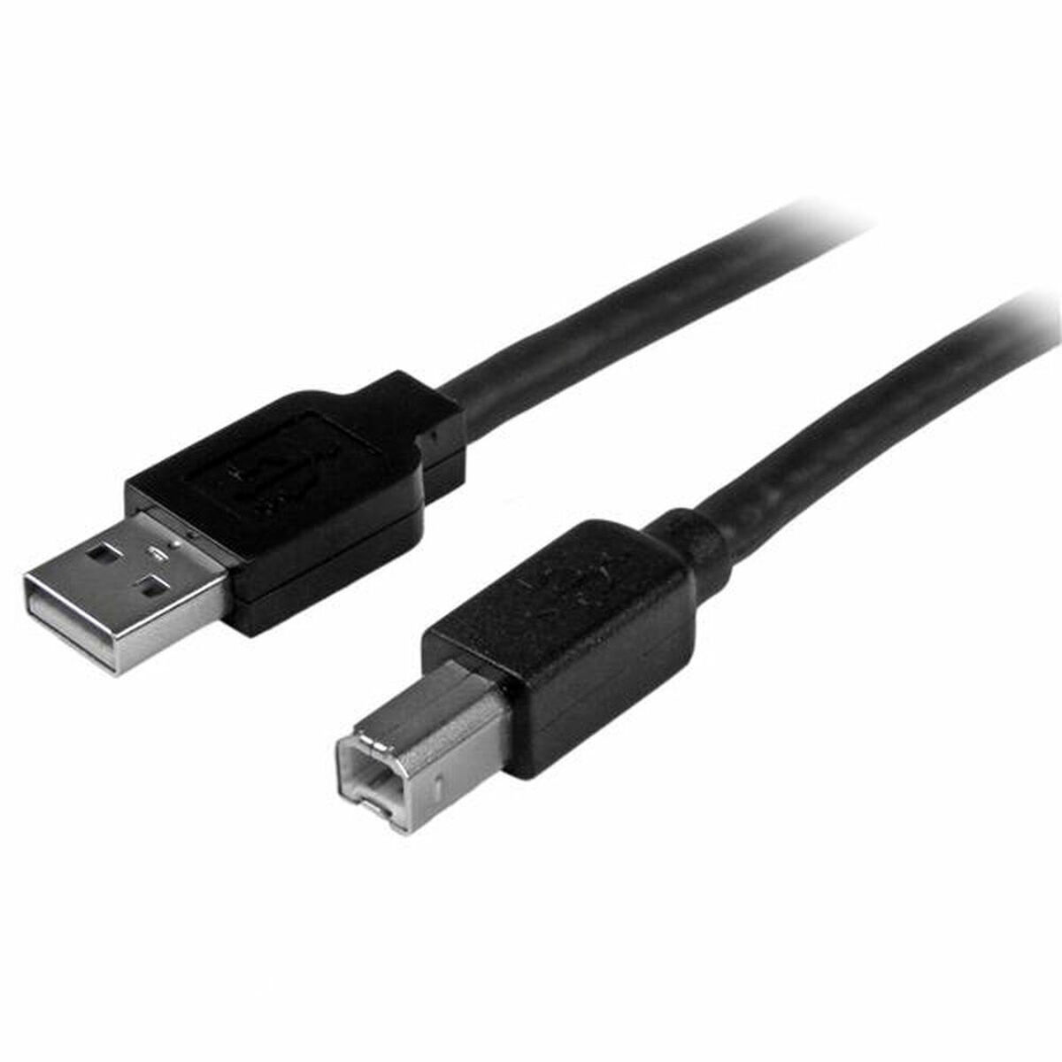 Cable USB Startech USB2HAB50AC          Negro Aluminio