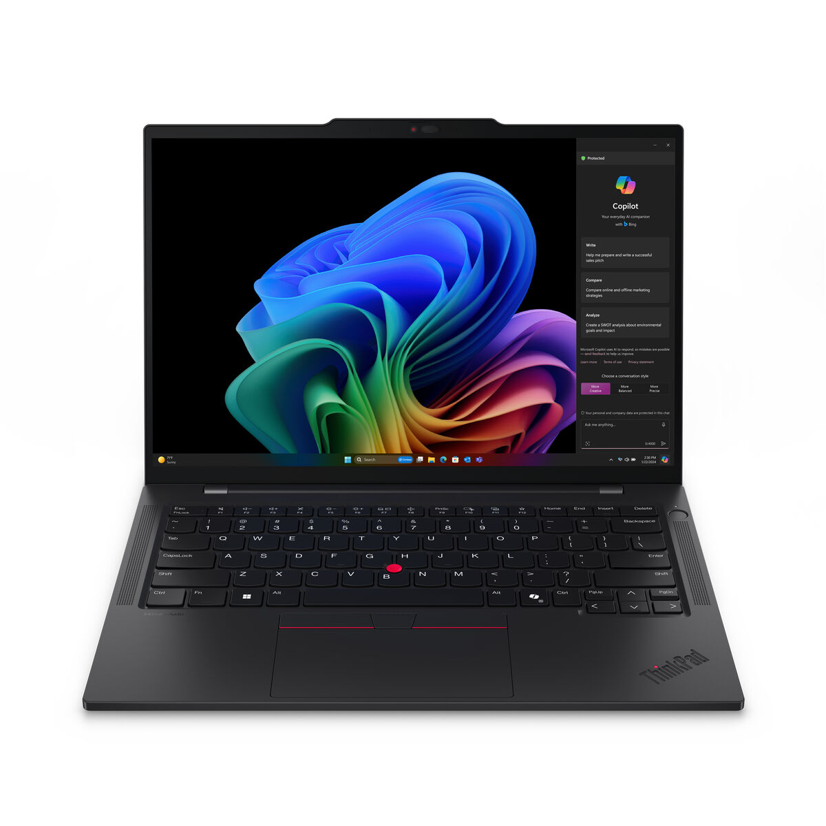 Afbeeldingen van Laptop Lenovo T14S G6 X1P-42-100 14" Qualcomm 16 GB RAM 512 GB SSD Spanish Qwerty
