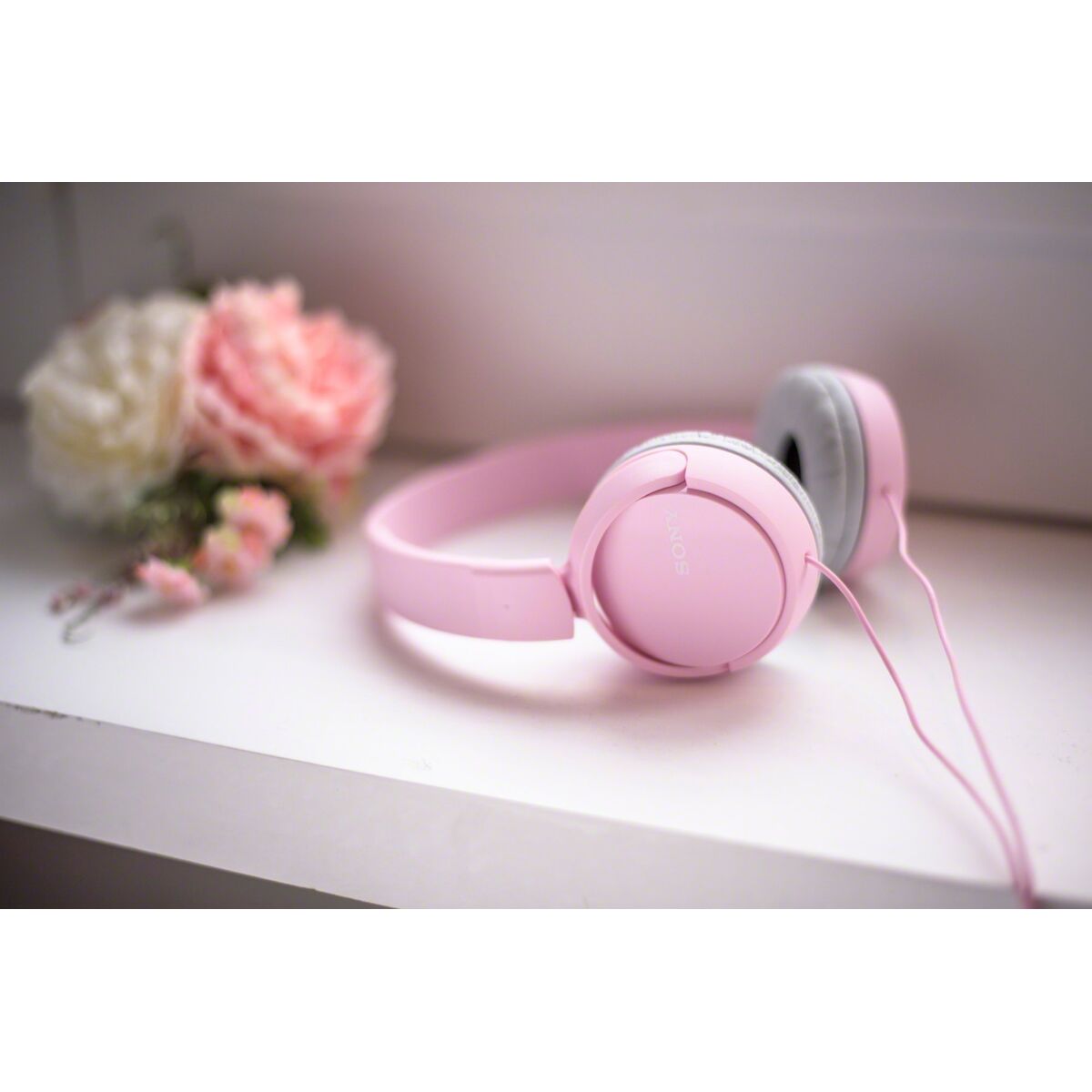 Headphones with Headband Sony MDR-ZX110AP Black Pink