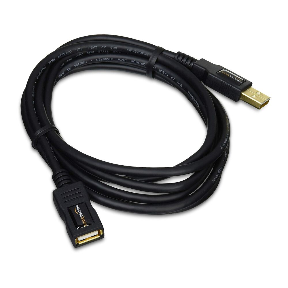 USB 2.0 Cable Amazon Basics 1IGG (2 m) Black (Refurbished A+)