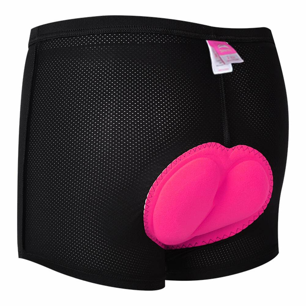 Sports Shorts for Women 3D Black Padded (Refurbished A+)
