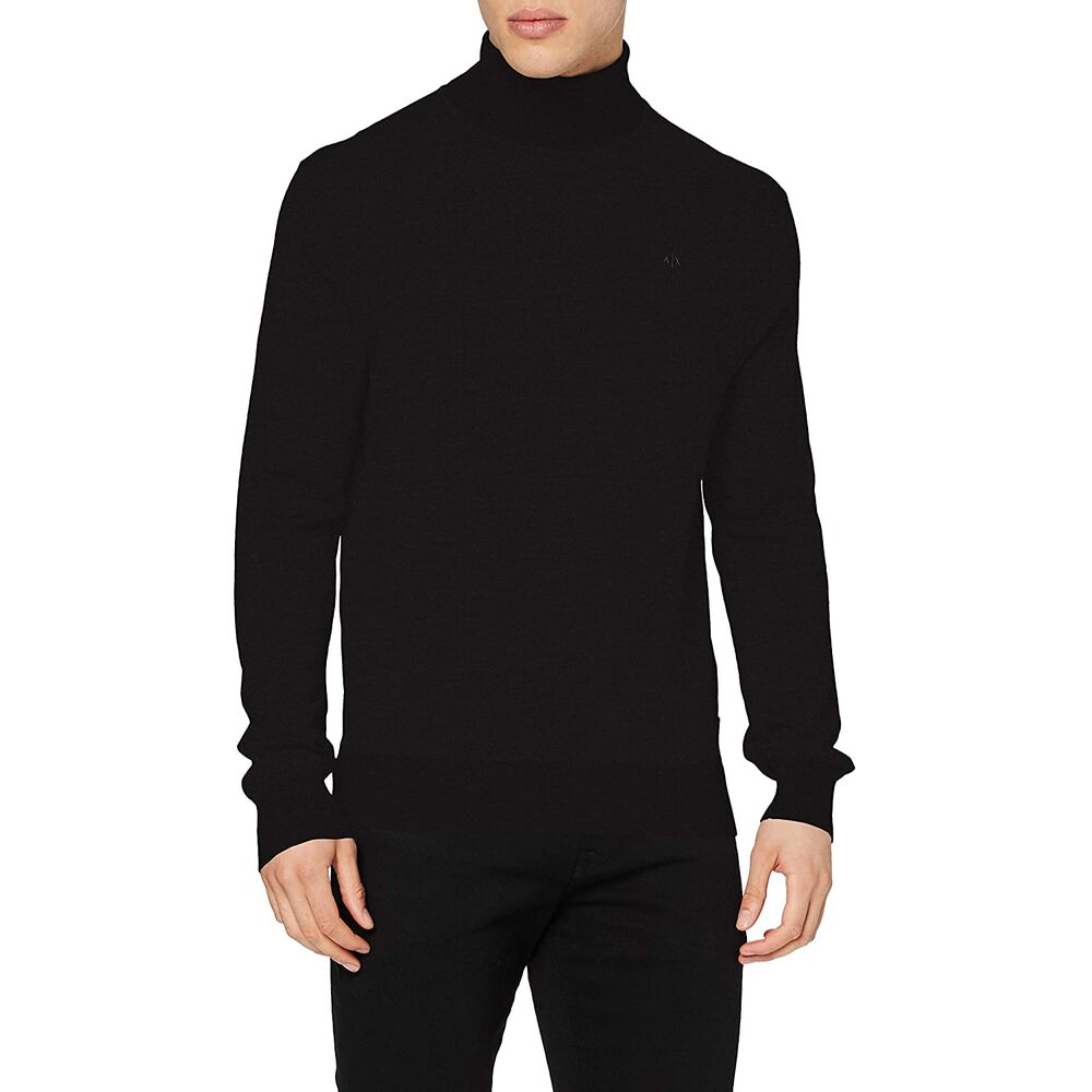 Men’s Long Sleeve T-Shirt Armani Exchange   Black (M) (Refurbished C)