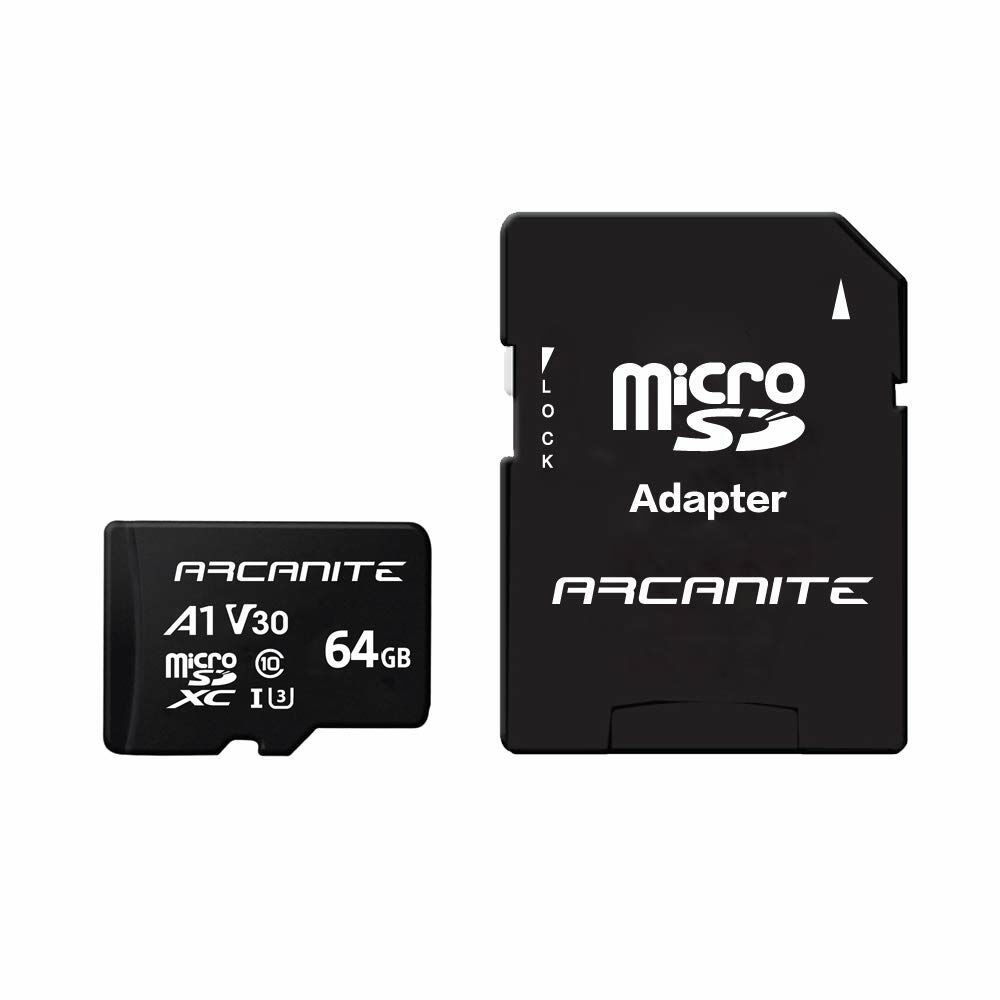Micro SD Memory Card with Adaptor Arcanite AKV30A164 (Refurbished A+)